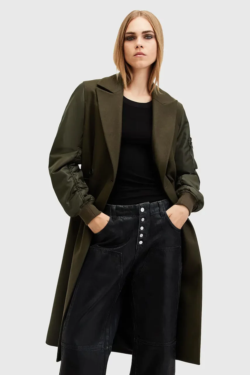 AllSaints Палто с вълна PAULAH