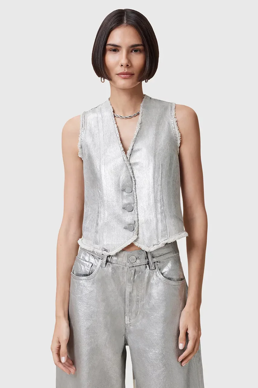 AllSaints Памучен елек ANDREA