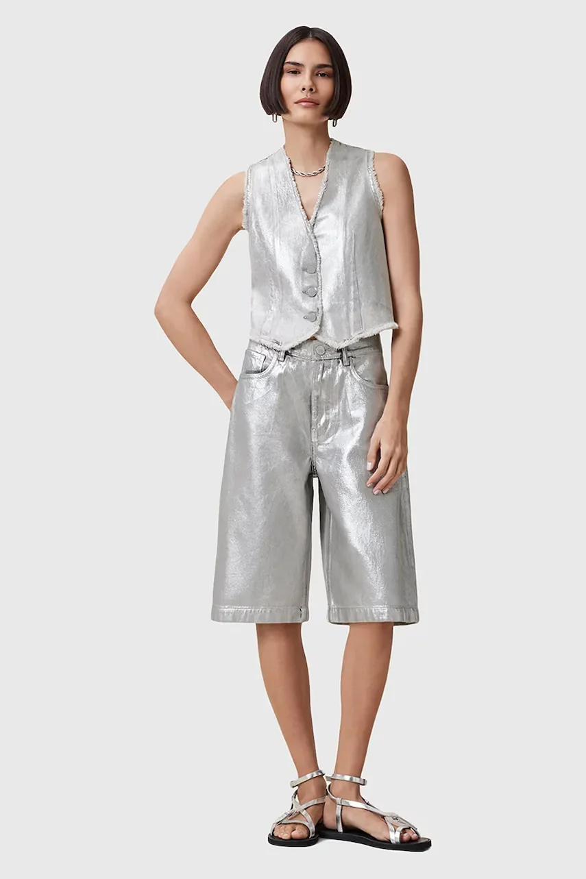 AllSaints Памучен къс панталон LOUIE