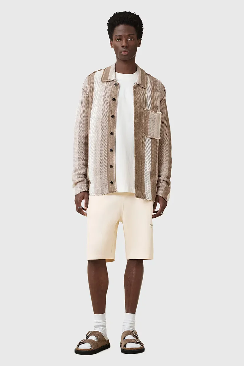 AllSaints Памучен къс панталон UNDRGRND SWEATSHORT