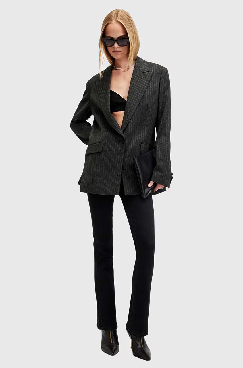 AllSaints Памучен панталон DANI SIZEME BOOTCUT