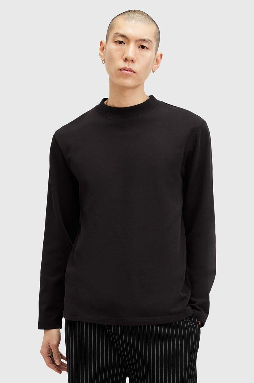 AllSaints Памучен суичър NERO