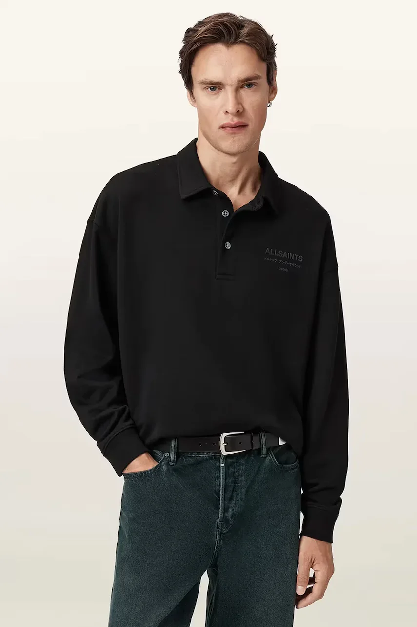 AllSaints Памучен суичър XANDER