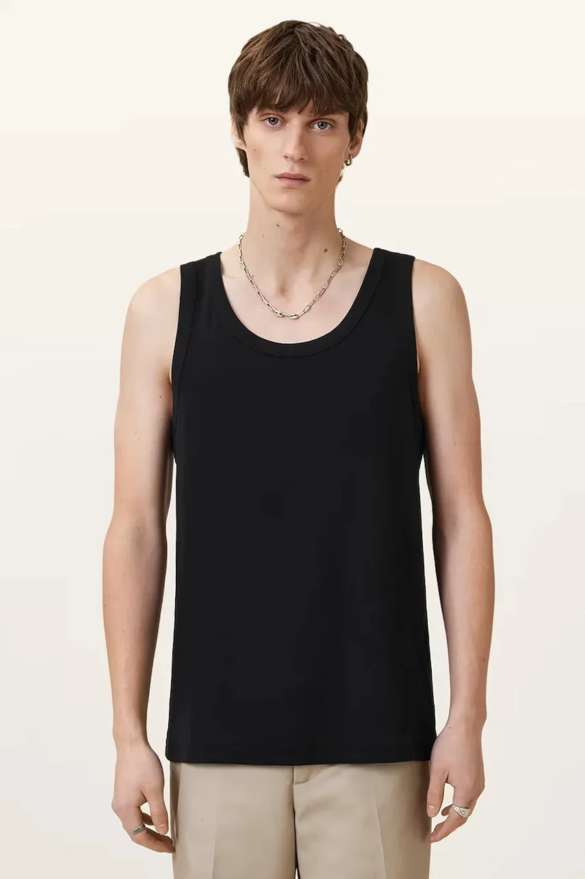 AllSaints Памучен топ EDWARDS VEST