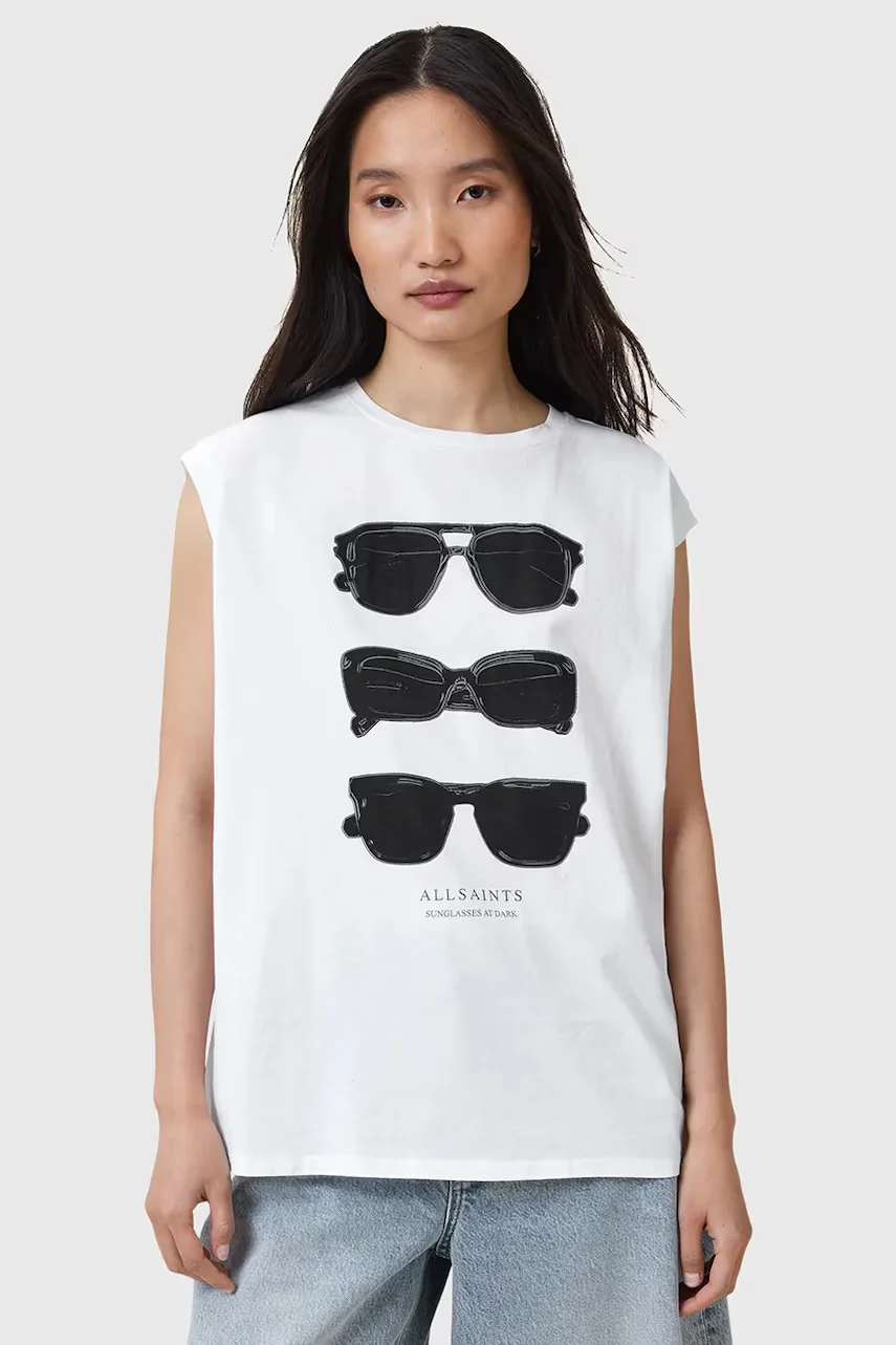 AllSaints Памучен топ SUNNIES