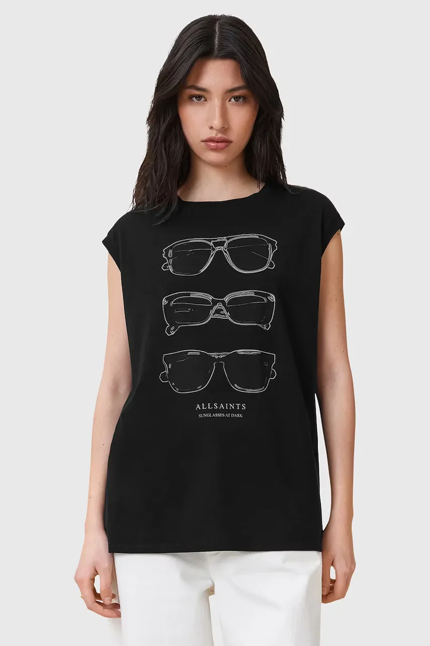 AllSaints Памучен топ SUNNIES