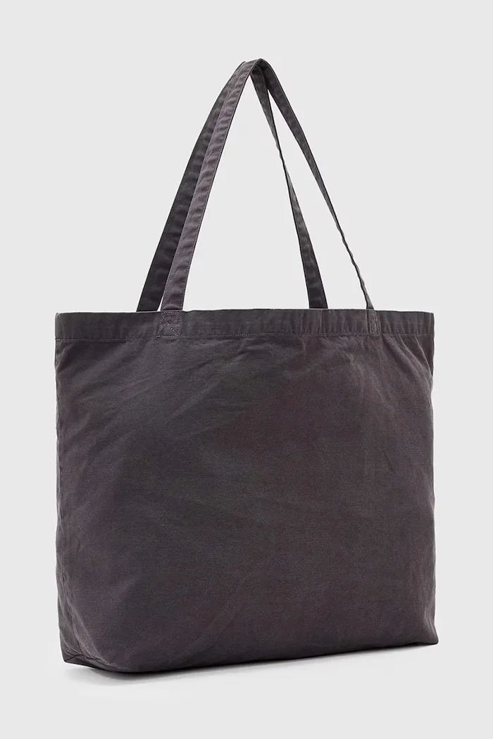 AllSaints Памучна чанта TRIPP в сиво M137XD
