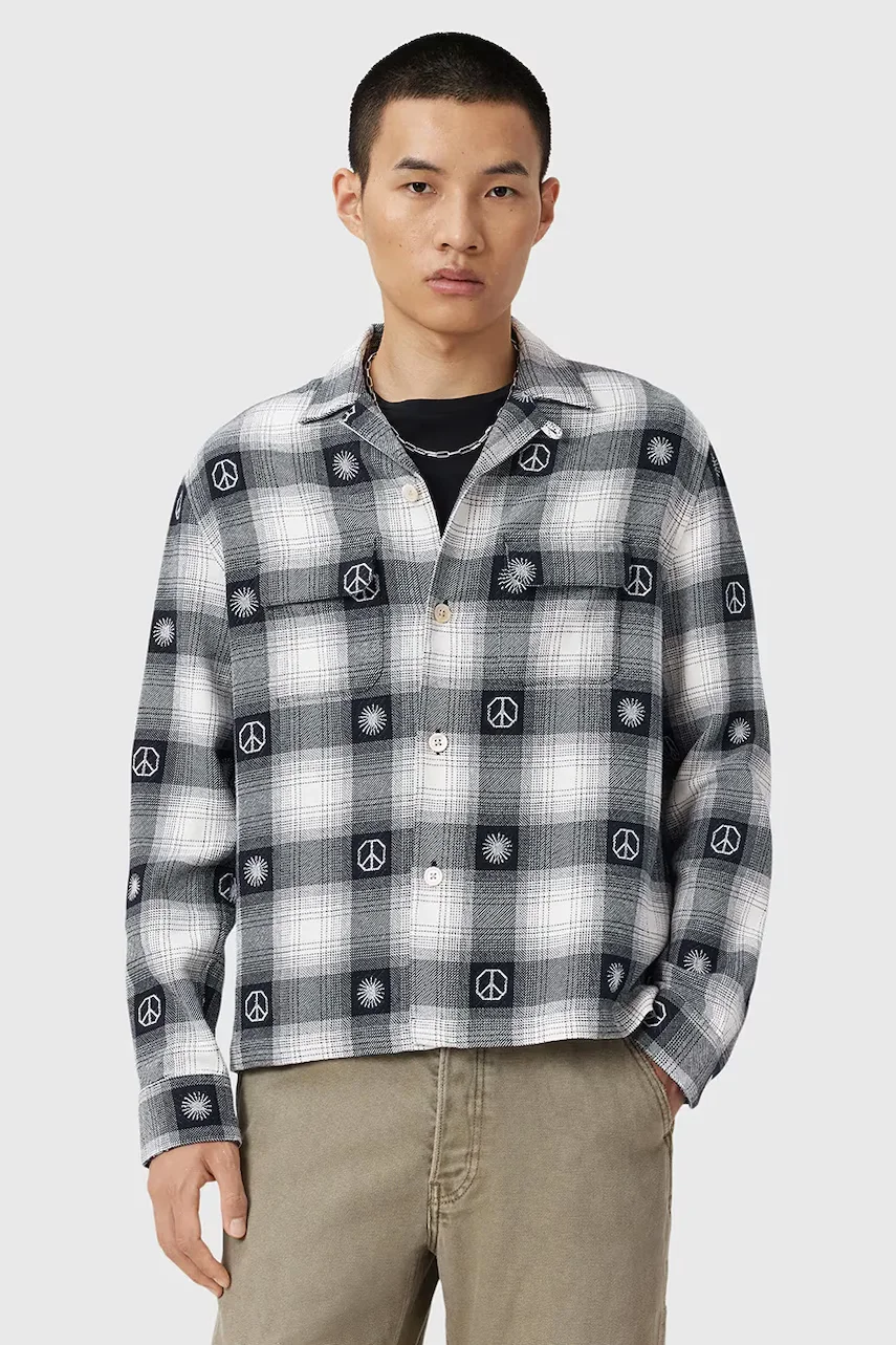 AllSaints Памучна риза CASTOR