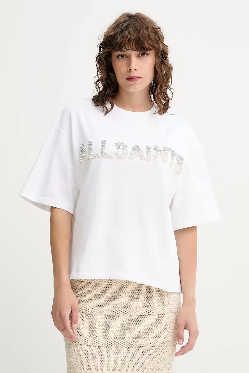 AllSaints Памучна тениска AMELIE