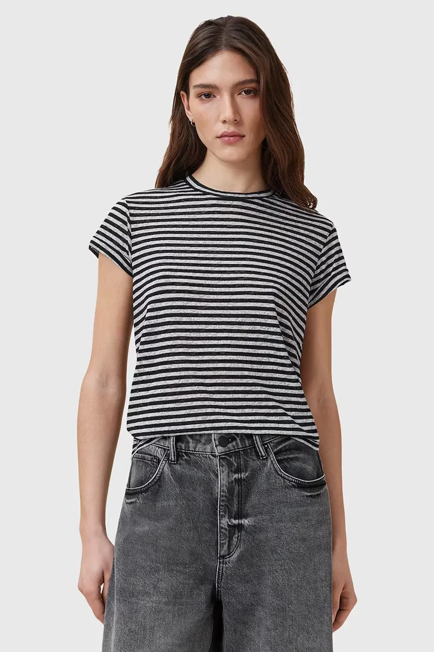 AllSaints Памучна тениска ANNA