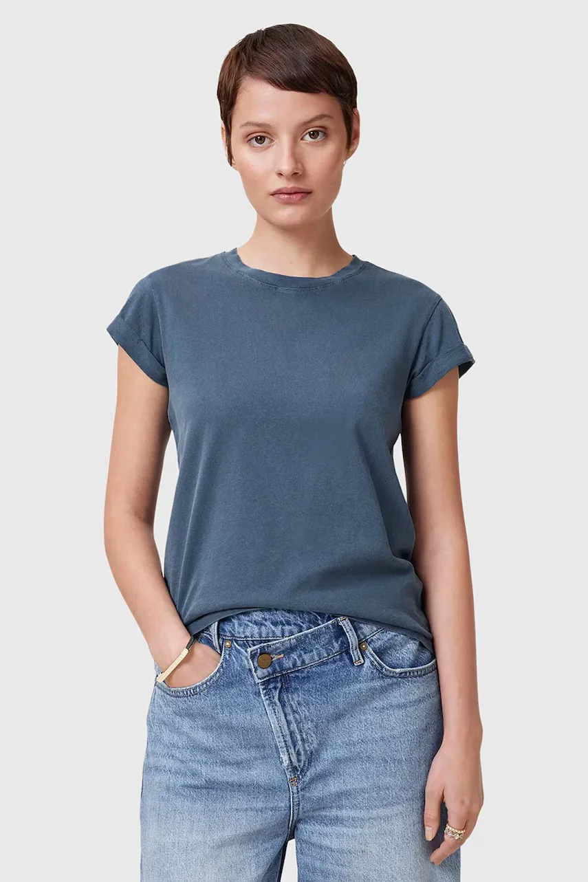 AllSaints Памучна тениска ANNA