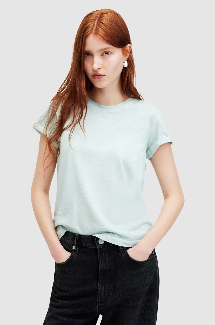 AllSaints Памучна тениска ANNA
