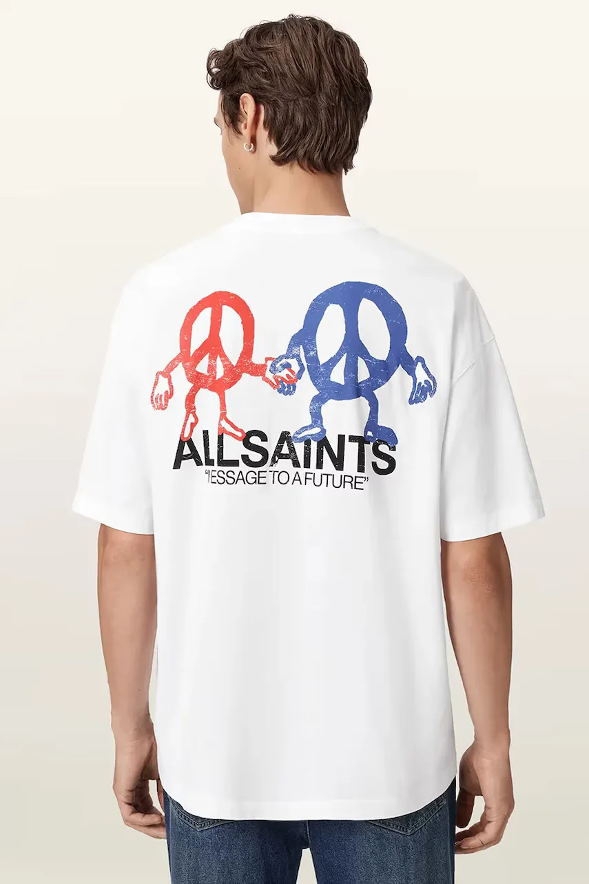 AllSaints Памучна тениска BEDFELLOW