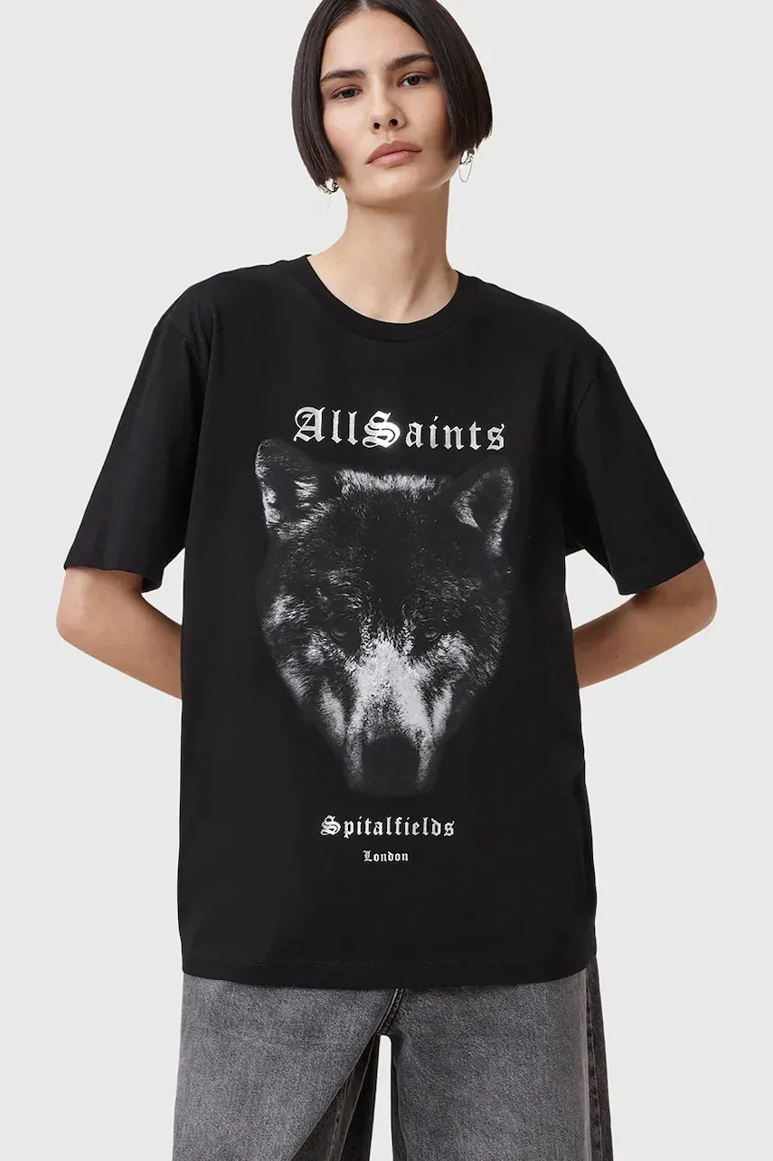 AllSaints Памучна тениска DAWN