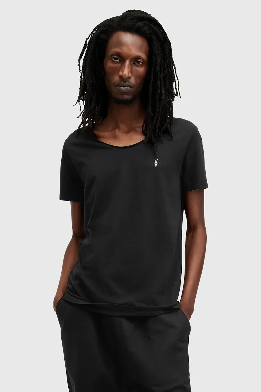 AllSaints Памучна тениска FARIS