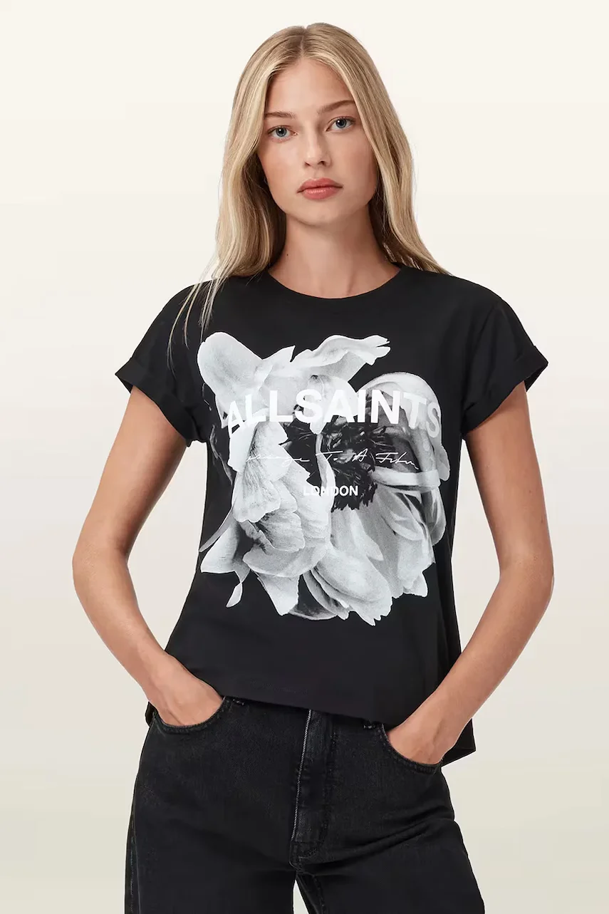 AllSaints Памучна тениска LENA