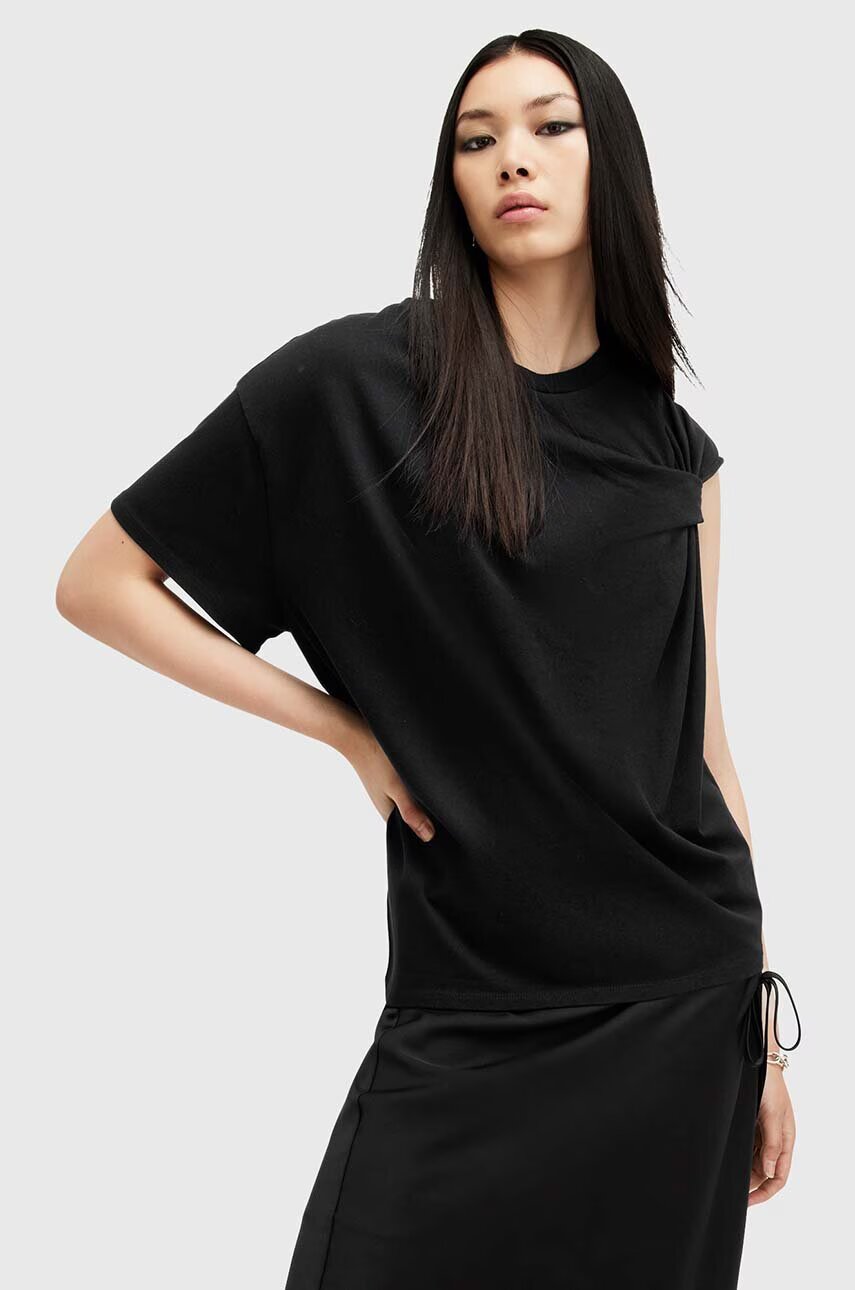AllSaints Памучна тениска ONYX TWIST
