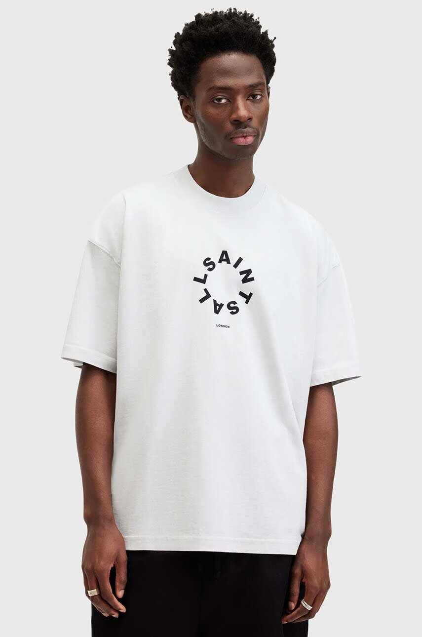 AllSaints Памучна тениска TIERRA SS CREW