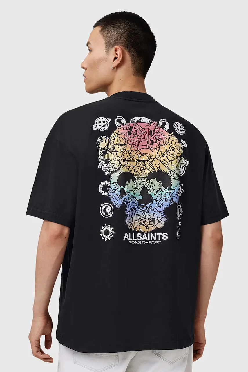 AllSaints Памучна тениска TRANCE