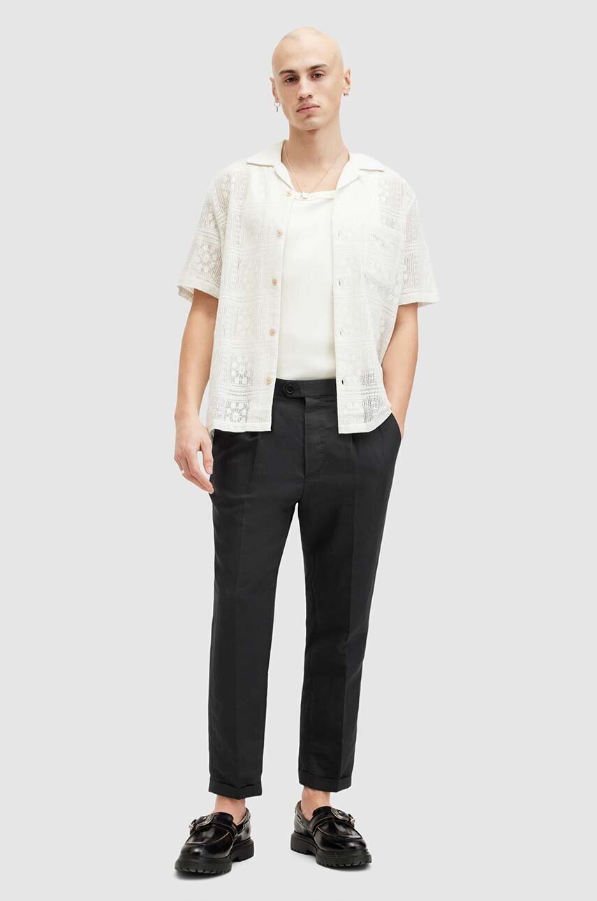 AllSaints Панталон с лен CROSS TALLIS TROUSER