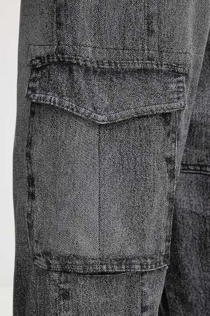 AllSaints Панталон SELMA в черно с висока талия W020TE