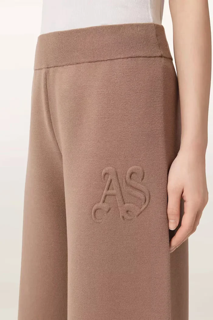 AllSaints Панталон SONNY в кафяво със стандартна кройка със стандартна талия W029TE