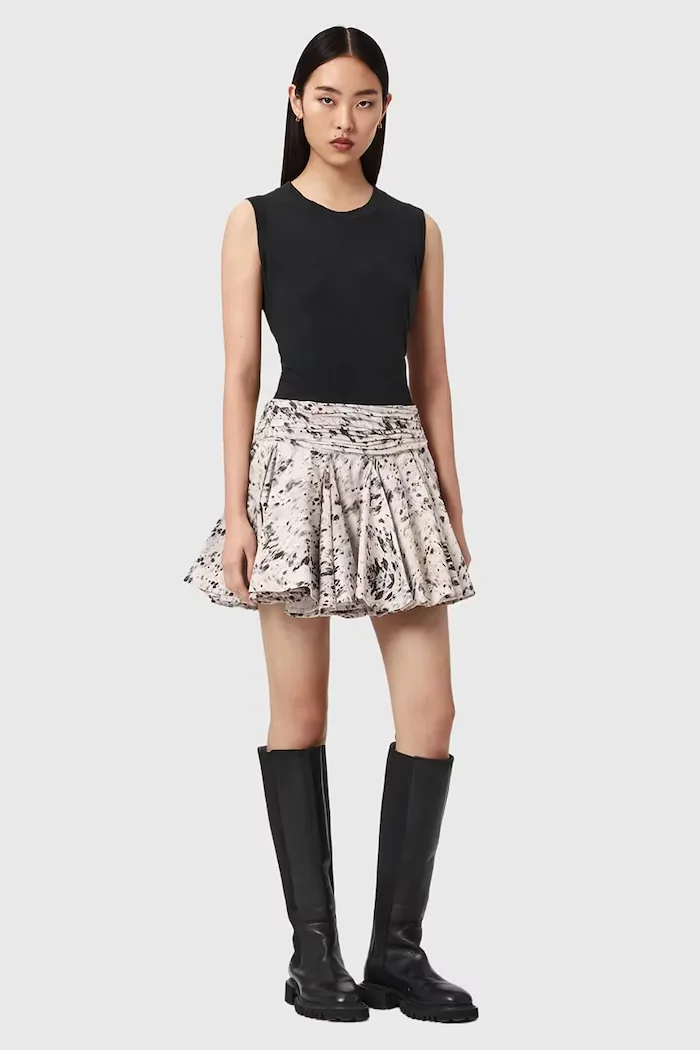 AllSaints пола памучна TULIP бежова W003RE