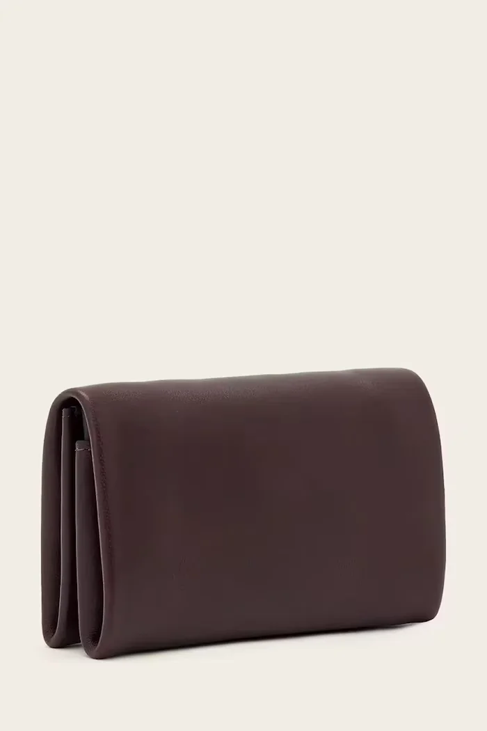 AllSaints портфейл дамски от кожа HARLUNA бордо W205XD
