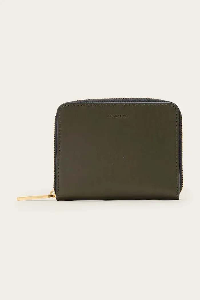AllSaints портфейл дамски от кожа LENA HEX зелен W130XC