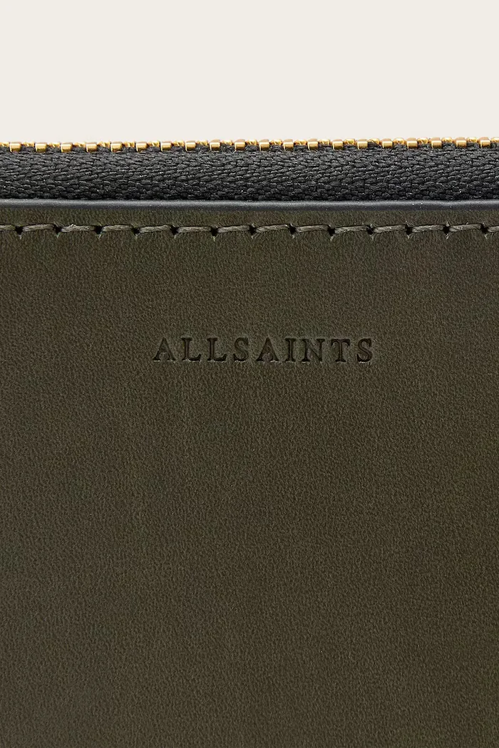 AllSaints портфейл дамски от кожа LENA HEX зелен W130XC