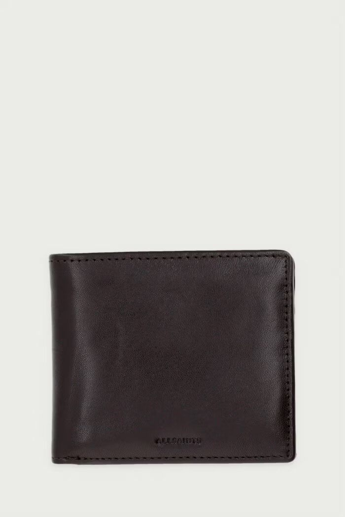 AllSaints портфейл мъжки от кожа DELPH кафяв M097XF