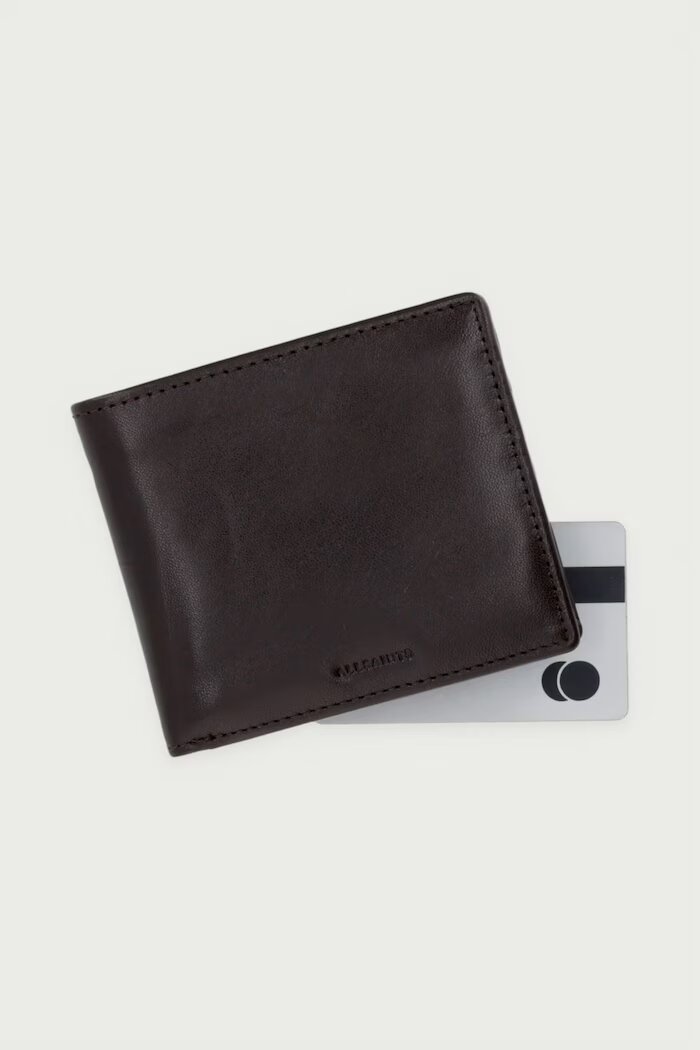 AllSaints портфейл мъжки от кожа DELPH кафяв M097XF