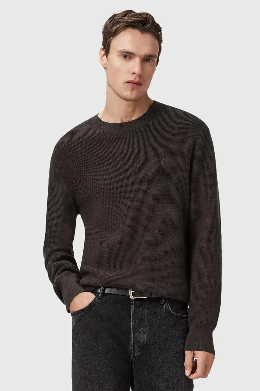 AllSaints Пуловер с вълна ASPEN CREW