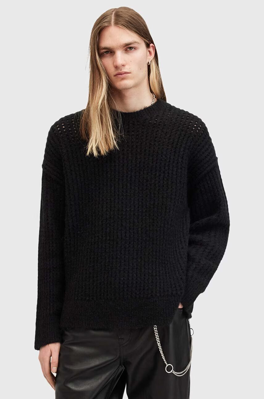 AllSaints Пуловер с вълна HARLEN CREW