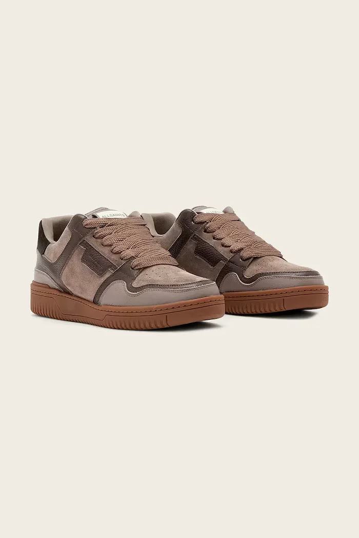 AllSaints Regan Plus Low Top маратонки мъжки от кожа бежови M055FE