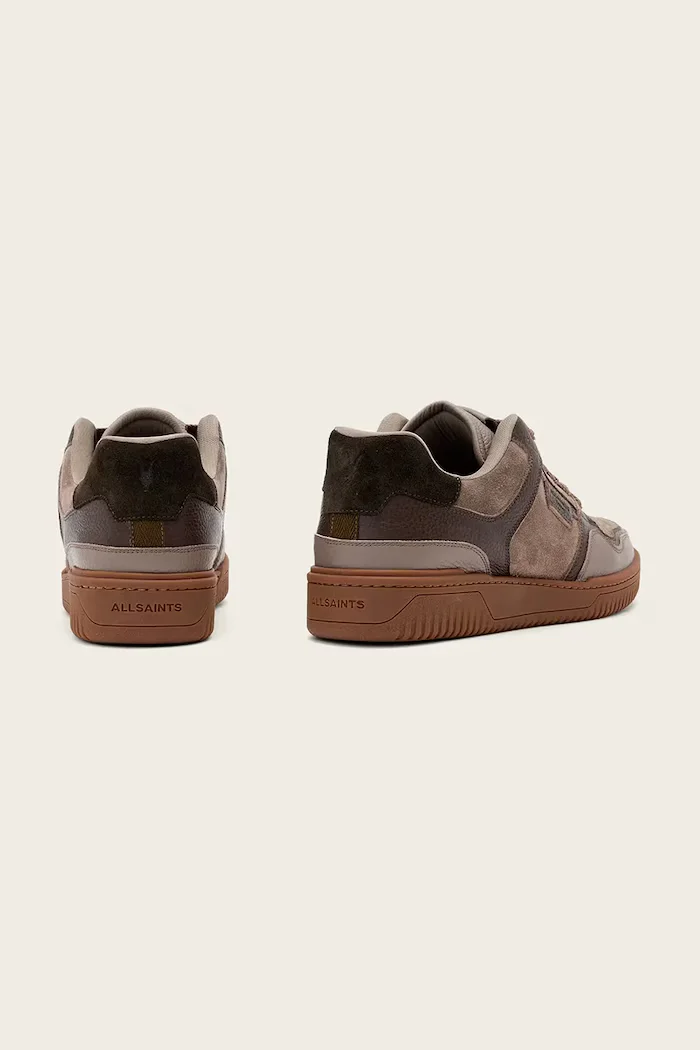 AllSaints Regan Plus Low Top маратонки мъжки от кожа бежови M055FE