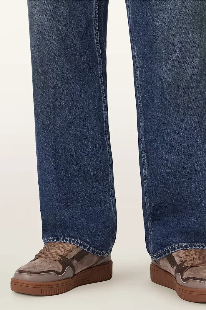 AllSaints Regan Plus Low Top маратонки мъжки от кожа бежови M055FE