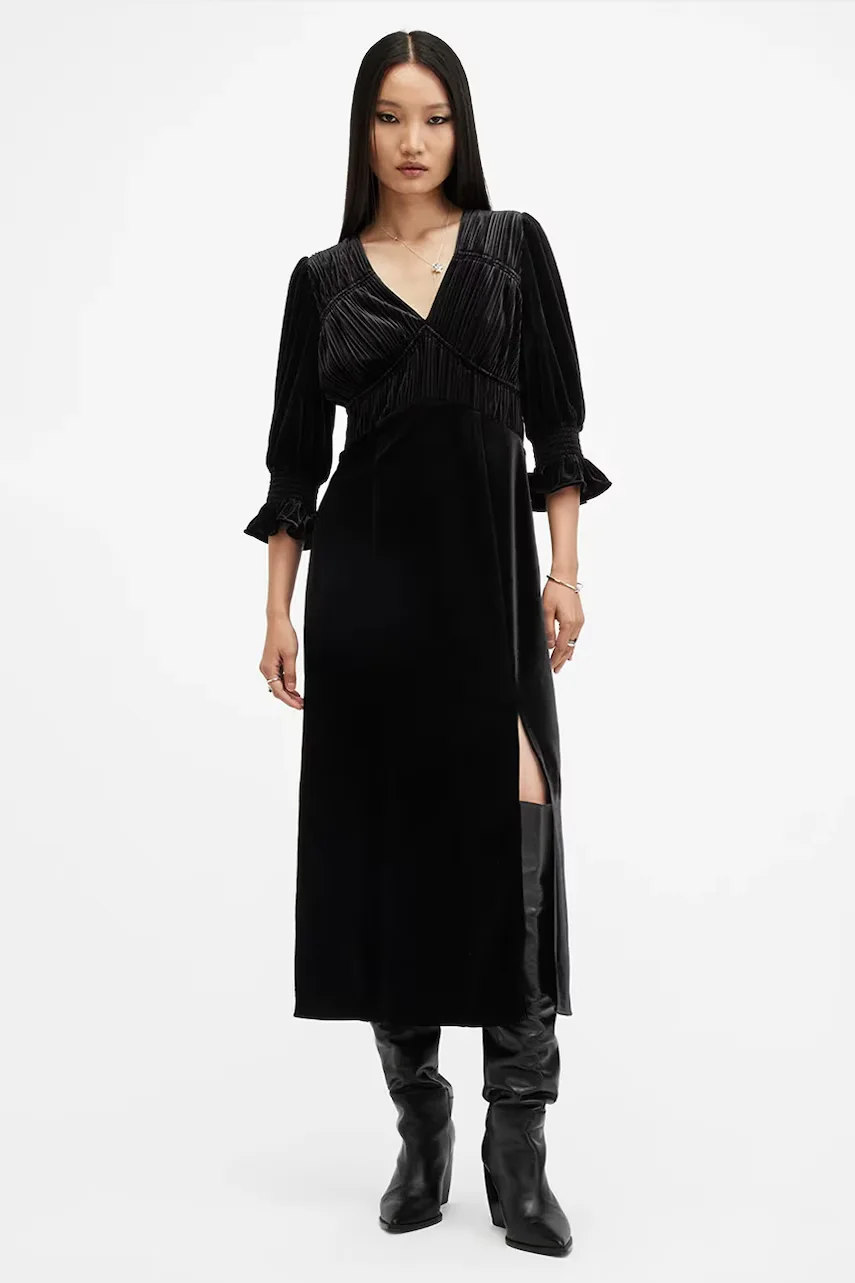 AllSaints Рокля ANI VELVET