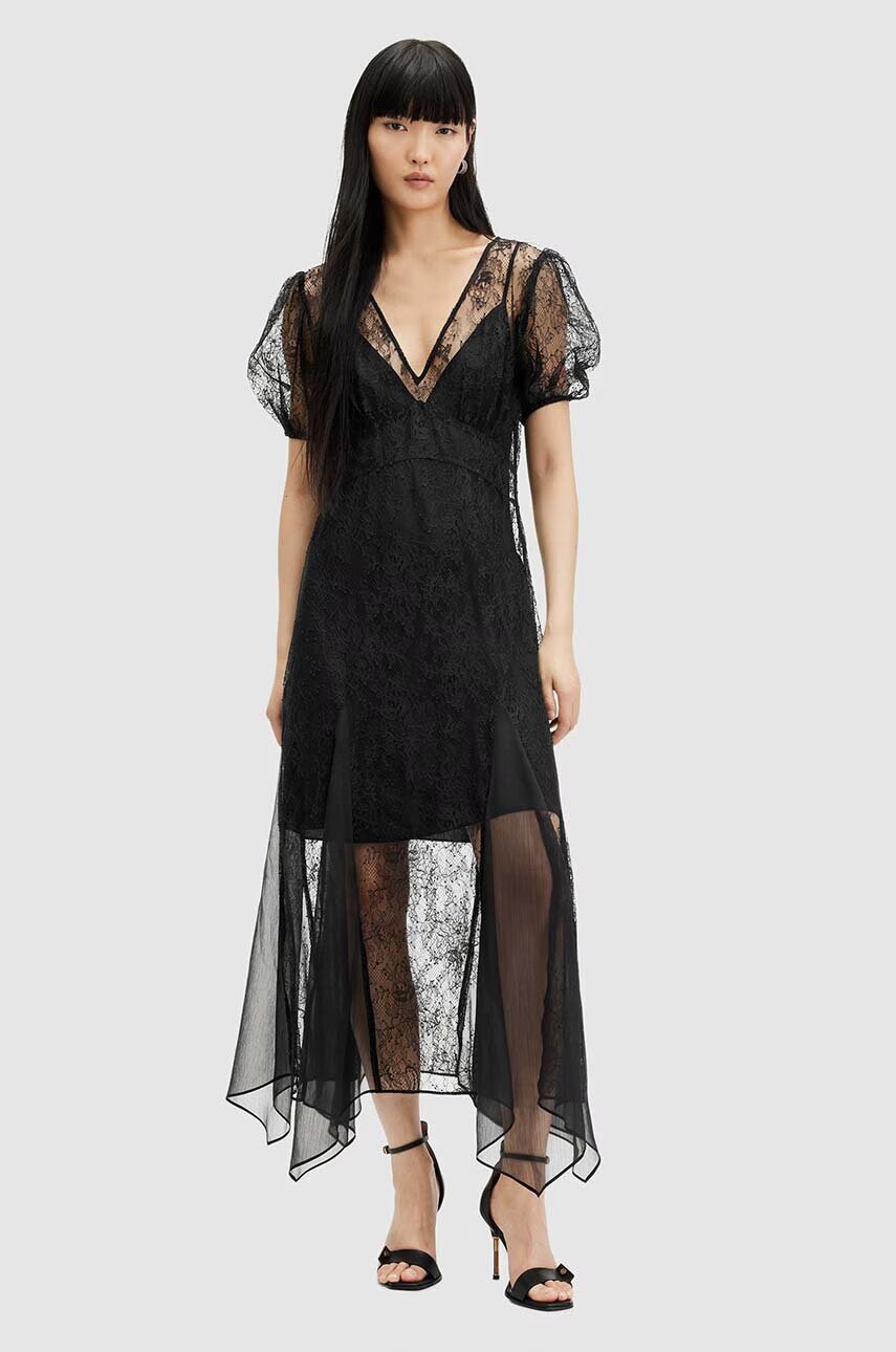 AllSaints Рокля RAYNA LACE DRESS