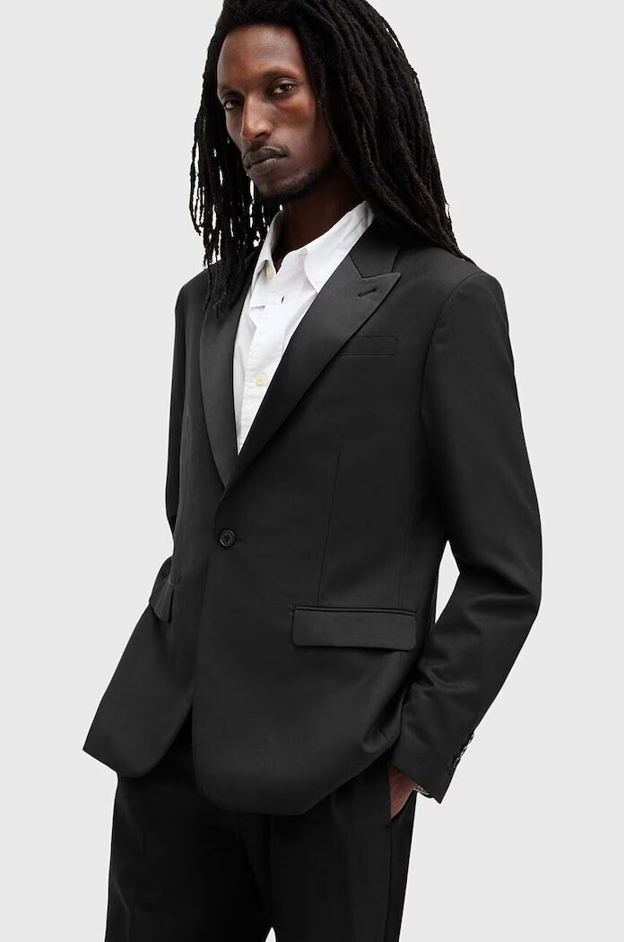 AllSaints Сако с вълна TISBURY в черно M029QB