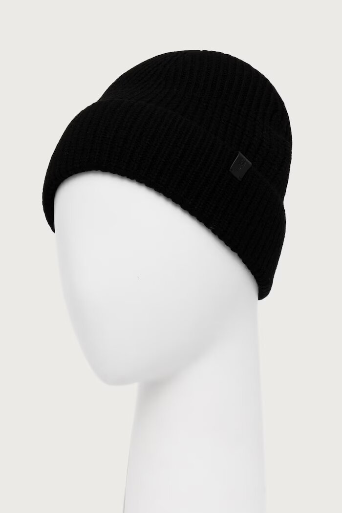 AllSaints шапка мъжка от вълна черна M036XF