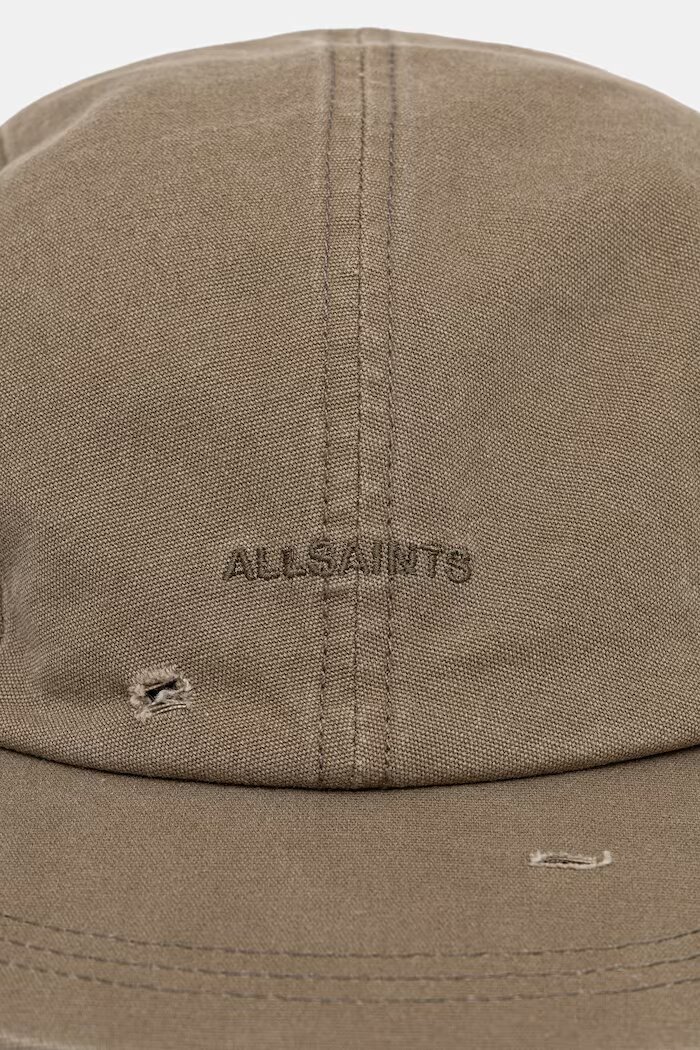 AllSaints шапка с регулируема ширина с капси мъжка от памук зелена 29M106XE