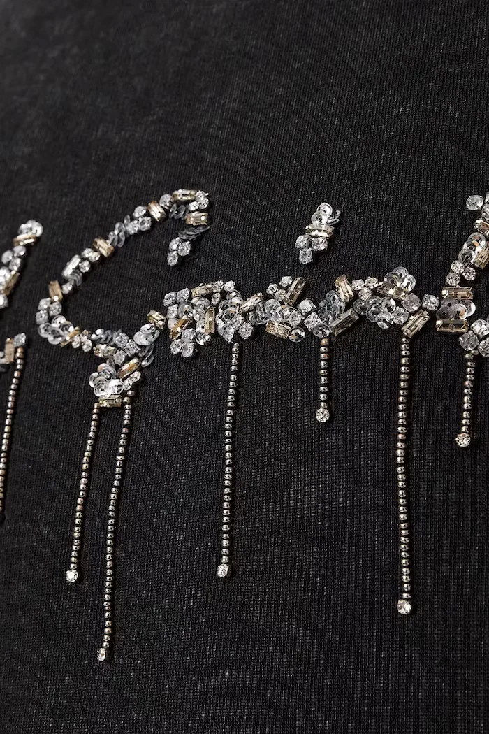 AllSaints суичър дамски от памук CHAINS PIPPA черен W040JF