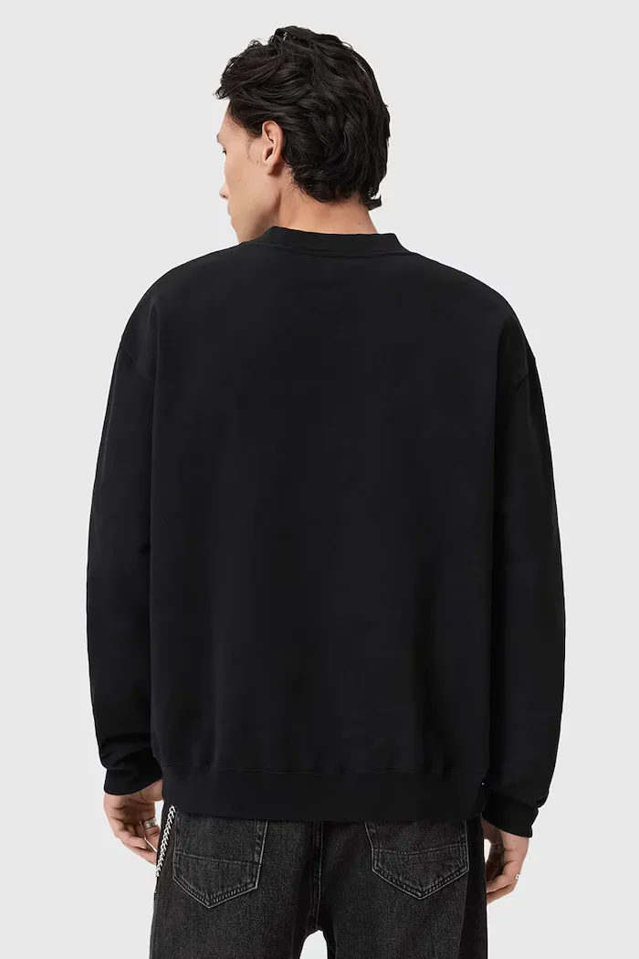 AllSaints суичър мъжки от памук XANDER черен M001NE
