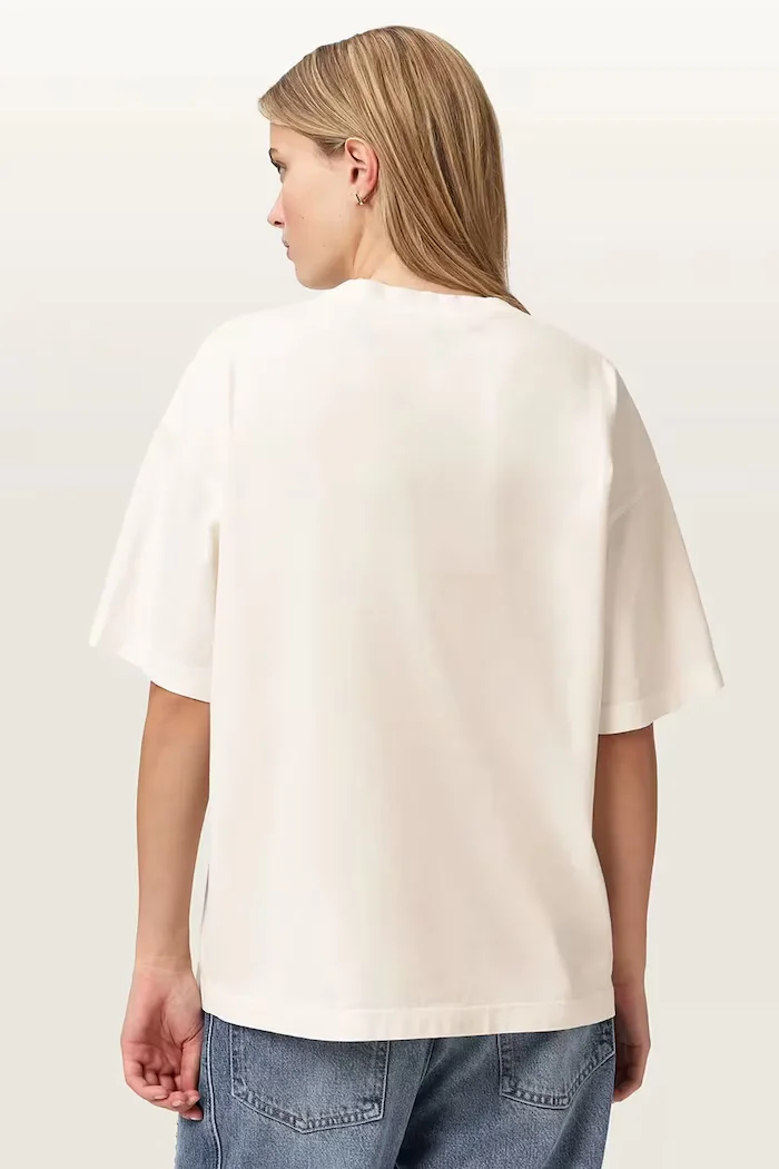 AllSaints тениска дамска от памук INSIGNIA бяла W125JE