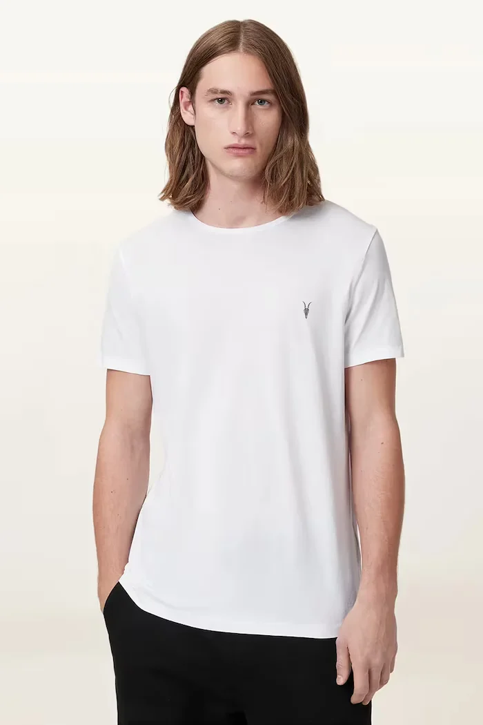AllSaints тениска мъжка памучна TONIC комплект от 3 броя бяла M029JB