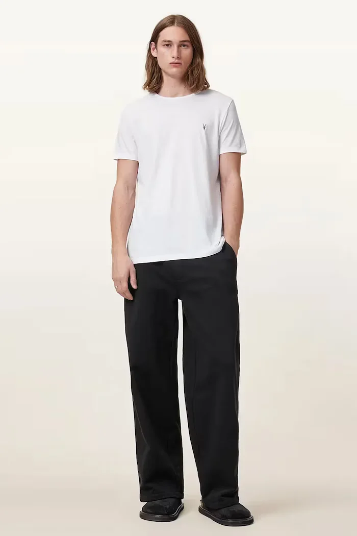 AllSaints тениска мъжка памучна TONIC комплект от 3 броя бяла M029JB