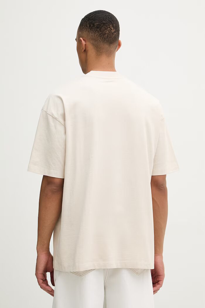 AllSaints тениска мъжка памучна XANDER бежова M030JC