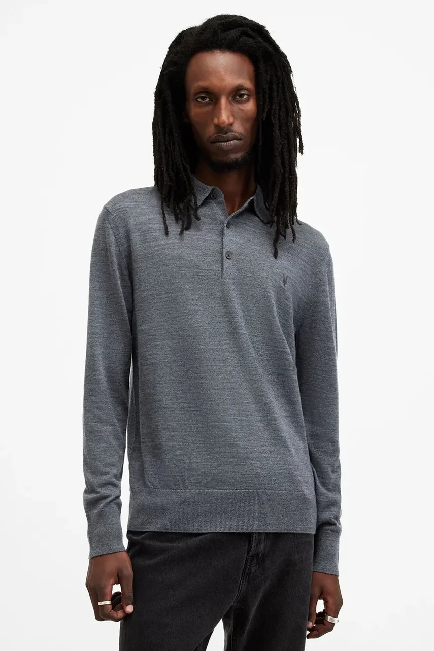AllSaints Вълнен пуловер MODE MERINO