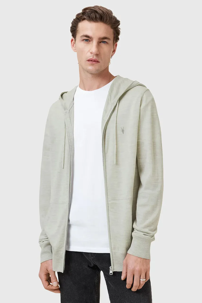 AllSaints Вълнен суичър MODE MERINO ZIP HOOD
